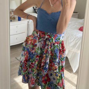 Cute Colorful Halter-top Dress